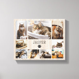 Impressão Em Tela Foto de animal de estimação rústico para gato e ma