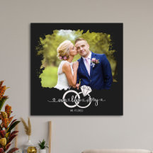 Foto De Casal De Casamento Watercolor Nossa Histór