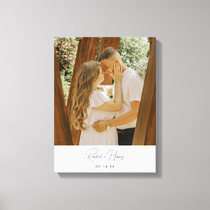 Impressão Em Tela Foto de Casal Personalizada Modernidade Minimalist