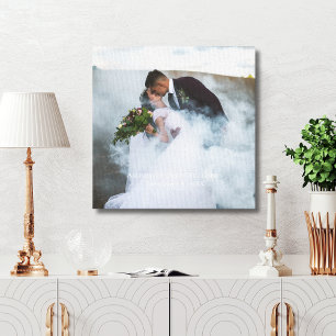 Impressão Em Tela Foto de Casamento Lembrança Personalizada Nomes Da