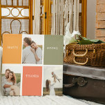 Impressão Em Tela Foto de Colagem da Família Moderna | Ação de Graça<br><div class="desc">Melhor Presente Para Seus Amigos E Família,  Personalizado,  Ação De Graças Três Foto E Texto Com Cores De Outono. Feliz Ação de Graças</div>