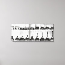 Foto de construção da Torre Eiffel Vintage em Pari