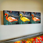 Impressão Em Tela Foto de Coragem de Foto Amarelo Cor-de-rosa Trio M<br><div class="desc">Adoro como os flamingos se destacam de todos os outros pássaros. "Atrevo-me a ser diferente" sempre que olhas para esta na moda, uma canvas de arte espantosa de dois flamingos cor-de-laranja brilhantes e um amarelo ousado a ensinar-se a si próprio num dia quente de Verão. Faz um excelente de presente...</div>