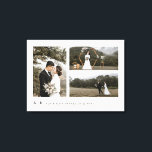 Impressão Em Tela Foto de manutenção de memória simples de casamento<br><div class="desc">Personalize com suas próprias fotos de casamento e data de casamento. © Gorjo Designs. Feito para você através da plataforma Zazzle. // Nota: as fotos usadas são apenas imagens marcadoras. Você precisará substituir por suas próprias fotos antes de solicitar/imprimir. Se precisar de ajuda com isso, por favor, entre em contato...</div>
