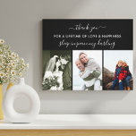 Impressão Em Tela Foto de Memória Dormindo em Preto de Paz<br><div class="desc">Crie uma foto personalizada, canvas em memória de alguém especial. A mensagem memorial é totalmente editável e atualmente lê "obrigado você por uma vida de amor e felicidade - durma em paz, meu querido". Ele é escrito em elegante escrita à mão e impressão moderno em maiúsculas. O modelo de foto...</div>