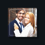 Impressão Em Tela Foto de Monograma Moderno<br><div class="desc">canvas de fotos sangradas do cheio com uma elegante estrutura fina e um monograma de 3 letras. Personalize-o com sua data de casamento,  nome de família ou qualquer texto de sua escolha para uma bela e única obra de arte de parede.</div>