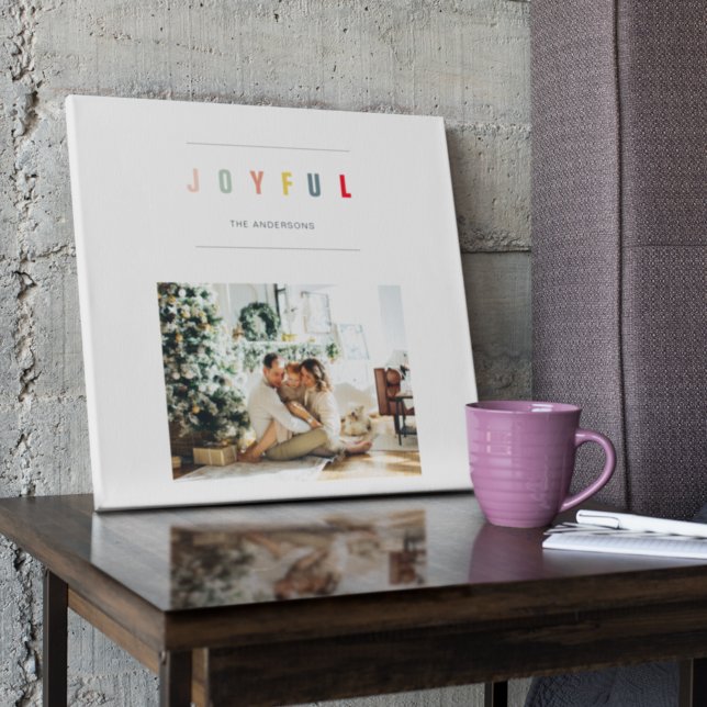 Impressão Em Tela Foto de Natal Moderno Simples | Feriado alegre (Criador carregado)