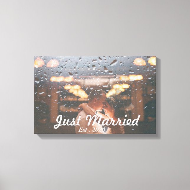 Impressão Em Tela Foto dedicada da família, recém-casada (Frente)