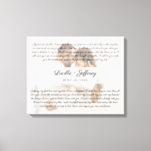 Impressão Em Tela Foto do Aniversário de Arte de Vow