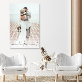 Impressão Em Tela Foto Do Casal De Script Lembrar Este Casamento De 