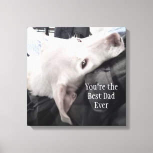Impressão Em Tela Foto do melhor Pai do Cachorro