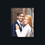 Impressão Em Tela Foto do Quadro Chic e Monograma<br><div class="desc">canvas de fotos sangradas do cheio com uma elegante estrutura fina e um monograma de 3 letras. Personalize-o com sua data de casamento,  nome de família ou qualquer texto de sua escolha para uma bela e única obra de arte de parede.</div>