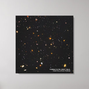 Impressão Em Tela Foto do telescópio Hubble Ultra Deep Field Galaxie