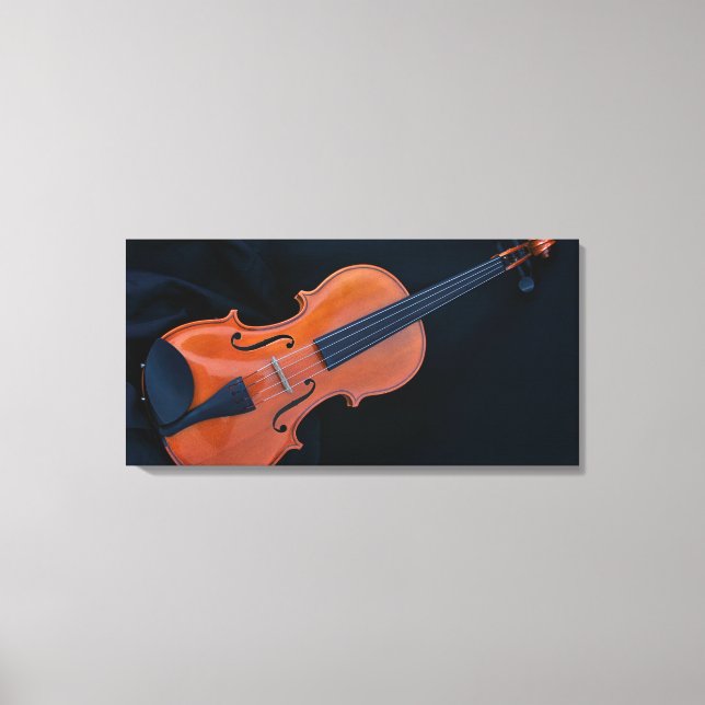 Impressão Em Tela Foto em Closeup de Violino (Frente)