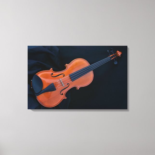 Impressão Em Tela Foto em Closeup de Violino (Frente)