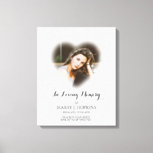 Impressão Em Tela Foto Funeral No Amor Memorial Keepsaokê