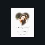 Impressão Em Tela Foto Funeral No Amor Memorial Keepsasasaokê<br><div class="desc">Este design imprimiu Funeral de Foto Coração em Adorando Memória Memorial,  tela de desenho que pode ser personalizada com seu texto. Clique no botão "Personalizar" e use nossa ferramenta design para modificar este modelo. Veja a Design de Arte Gráfica para outros produtos que combinam com este design!</div>