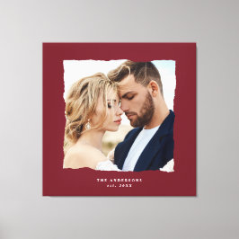 Impressão Em Tela Foto moderna de casamento personalizado.