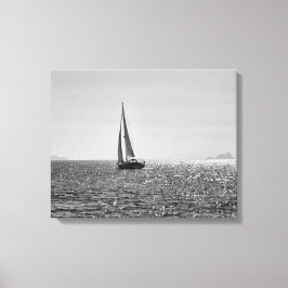 Impressão Em Tela Foto moderna legal do veleiro no verão
