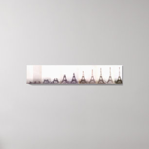 Impressão Em Tela Foto Paris da construção da torre Eiffel do