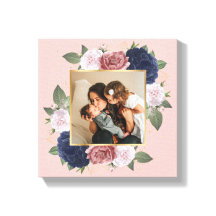 Foto Personalizada Da Família Floral Cor-De-Rosa E