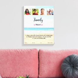 Impressão Em Tela Foto Personalizada da Família Fofa