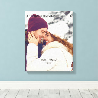 Impressão Em Tela Foto Personalizada de Casal Fofo