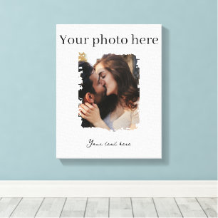Impressão Em Tela Foto Personalizada de Casal Fofo