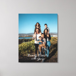 Impressão Em Tela Foto Personalizada de Férias da Família Personaliz