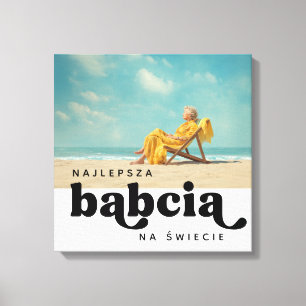 Impressão Em Tela Foto personalizada de Najlepsza Babcia Na Świecie