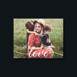 Impressão Em Tela Foto Personalizada de Script de Amor Simples<br><div class="desc">Usando um belo e moderno roteiro para a palavra "Amor",  esta foto de amor familiar pode ser facilmente personalizada com sua própria foto de família favorita. Uma elegante canvas esticada para ser apreciada e presenteá-la. Decoração doméstica,  personalizada e chic.</div>