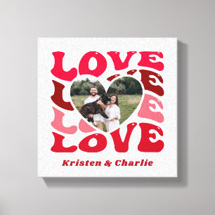 Impressão Em Tela Foto personalizada do Casal Dia de os namorados Lo