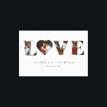 Impressão Em Tela Foto Personalizada do Coração 4 do Amor<br><div class="desc">Design moderno e elegante imprimiu a tela de desenho personalizada do coração 4 com amor personalizado que pode ser personalizada com seu texto. Clique no botão "Personalizar" e use nossa ferramenta design para modificar este modelo. Veja a Design de Arte Gráfica para outros produtos que combinam com este design!</div>