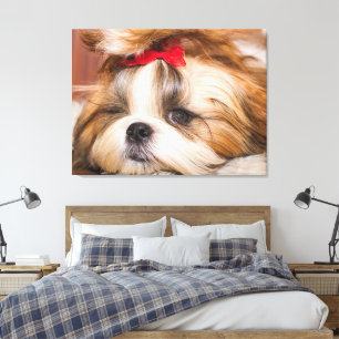 Impressão Em Tela Foto personalizada do seu cachorro