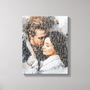 Impressão Em Tela Foto personalizada do Word Art. Watercolor feita p