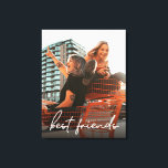 Impressão Em Tela Foto personalizada dos melhores amigos modernos<br><div class="desc">Crie uma manutenção cuidadosa da sua amizade com a nossa Impressão de Foto Personalizada dos Melhores Amigos Modernos. Esta tela permite mostrar sua foto favorita de você e seu melhor amigo, capturando os momentos e memórias especiais que você compartilhou juntos. A design de canvas dá-lhe uma aparência elegante e contemporânea,...</div>