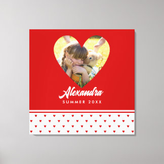 Impressão Em Tela Foto personalizada Foto Red Frame Moderno Aniversá