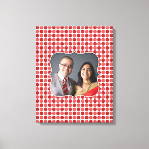 Impressão Em Tela Foto Red Polka [16x20] polegadas Tela de impressão