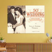 Foto Vintage 50º Aniversário de Casamento