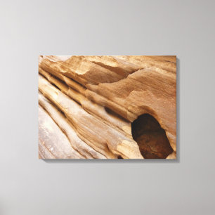 Impressão Em Tela Fotografia Abstrata da Parede do Zion Canyon I