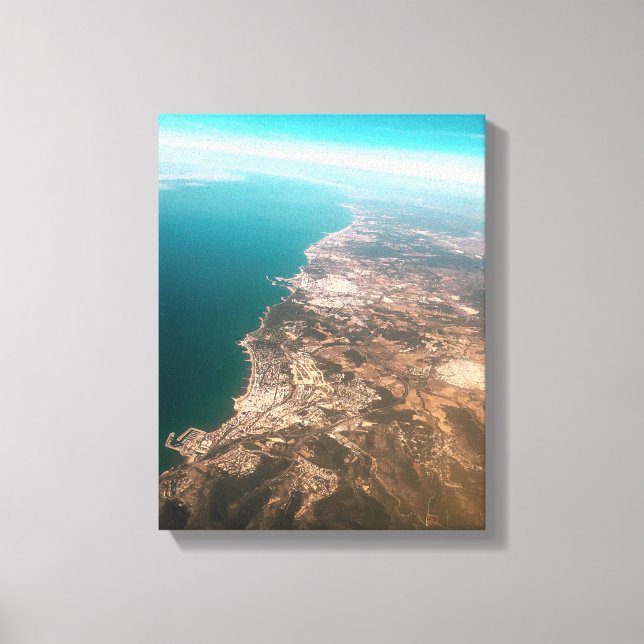 Impressão Em Tela fotografia aérea da cidade c (Frente)