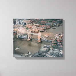 Impressão Em Tela fotografia aérea da ponte de suspensão