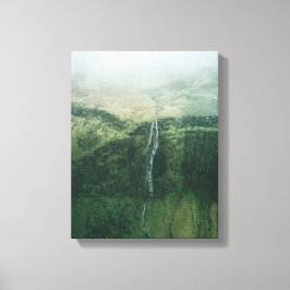 Impressão Em Tela fotografia aérea de cachoeiras durante o clima neb
