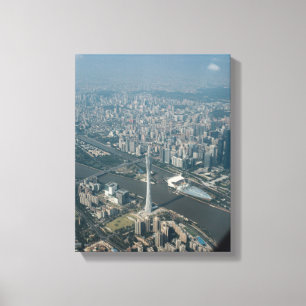 Impressão Em Tela fotografia aérea de edifícios urbanos x