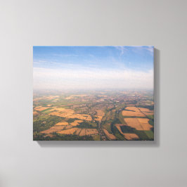 Impressão Em Tela Fotografia aérea de Green Fields