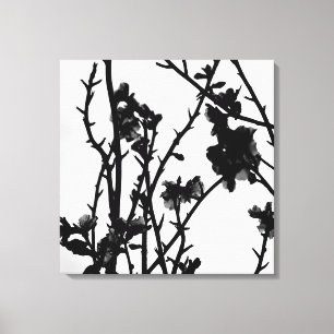 Impressão Em Tela Fotografia Botânica Floral do Contorno de Amêndoa