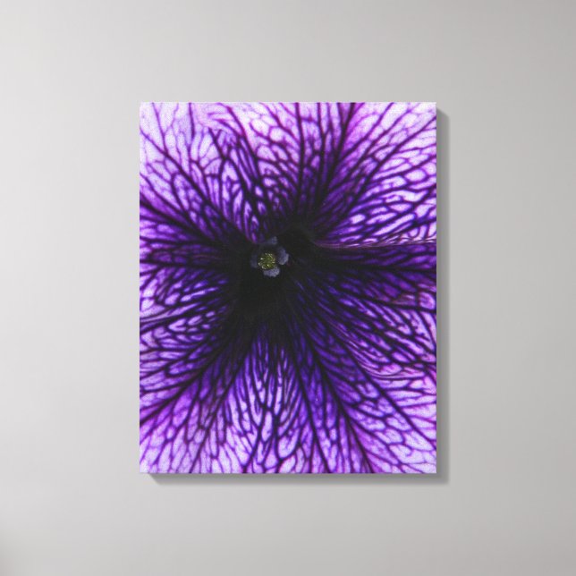 Impressão Em Tela Fotografia da flor roxa (Frente)