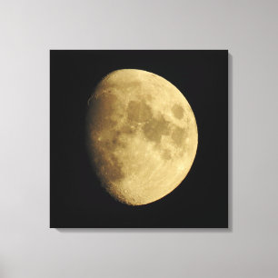 Impressão Em Tela Fotografia da Lua, Fase da Lua, Fechar, Imagem