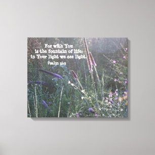 Impressão Em Tela Fotografia da natureza com verso da escritura