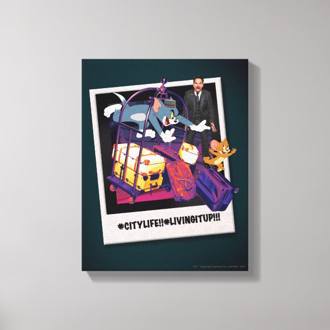 Impressão Em Tela Fotografia de Acidente de Bagagem de Tom e Jerry (Frente)